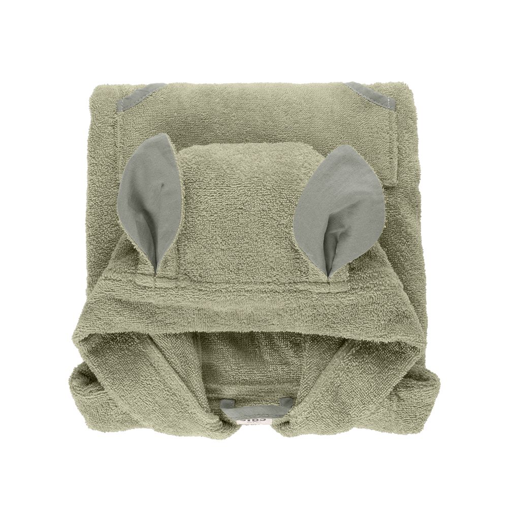 Poncho Towel Kangaroo 袋鼠斗篷浴巾-灰綠-單入