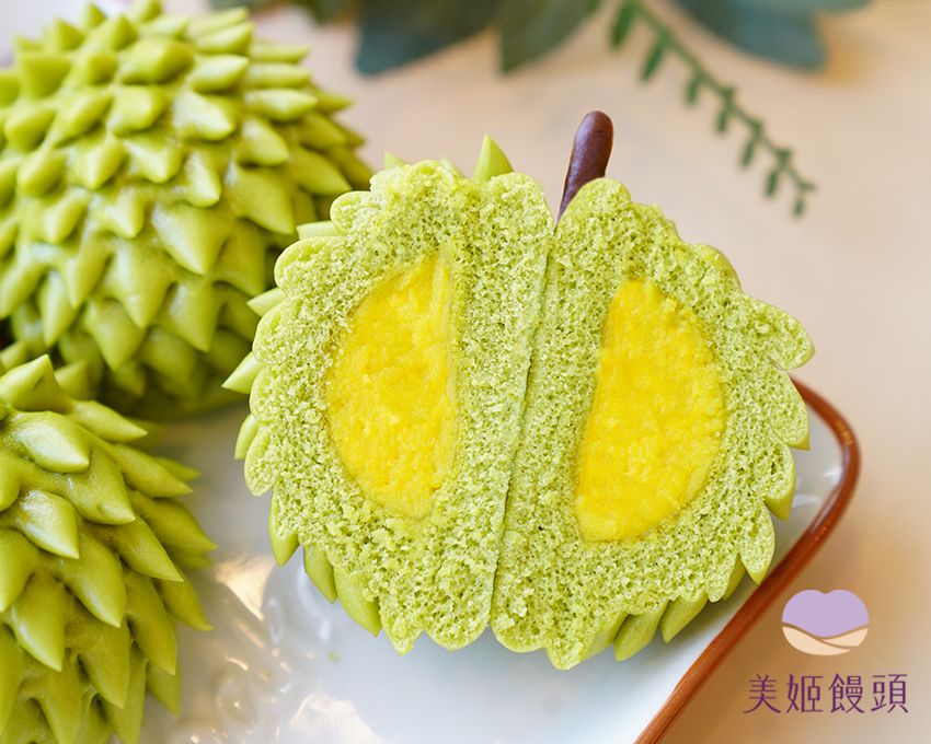 美姬饅頭 - 榴槤鮮乳造型奶黃包 (6入)-45g