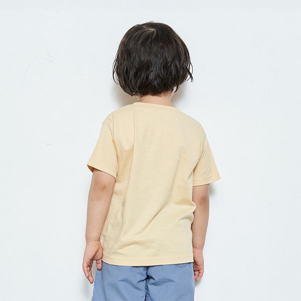 日本 b-ROOM - 胸前童趣印花短袖上衣-吉普車-水藍