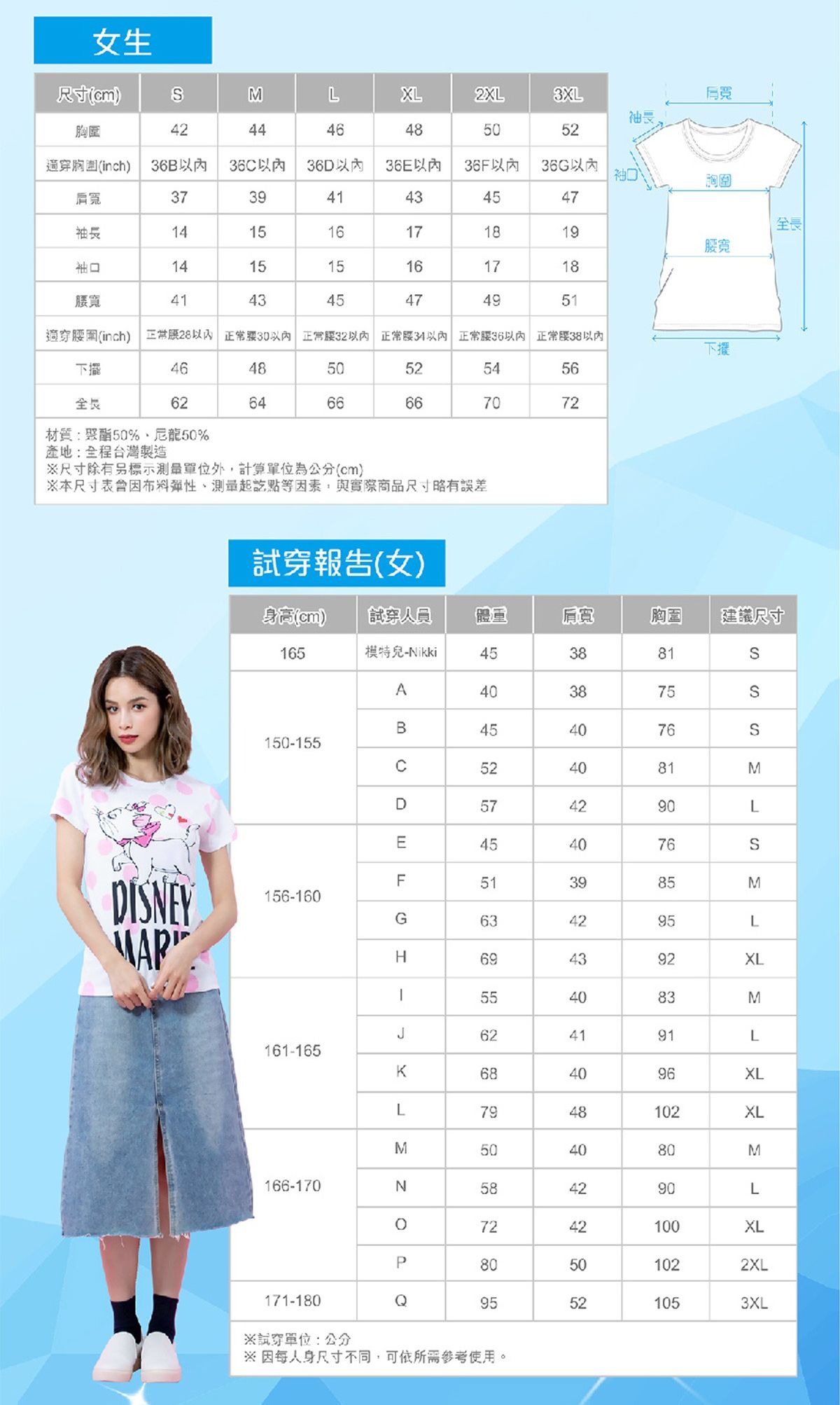 WIWI - 散步米奇防曬排汗涼感衣-童-湛海藍