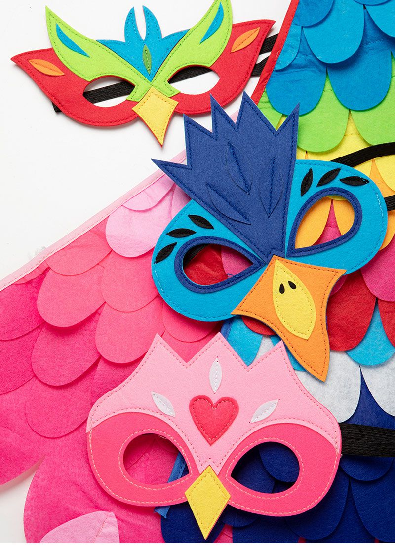 韓國 OZKIZ - 彩色鳥翅膀面具2件組-彩色 (FREE)