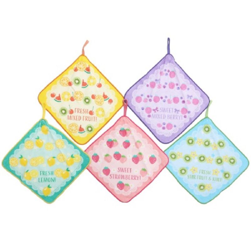 akachan honpo - 擦手巾5件組-水果