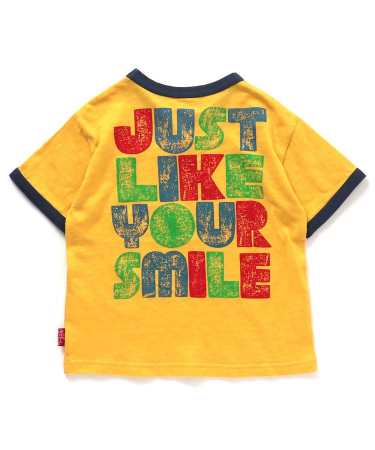 日本 BREEZE - [品牌週年限定]印花短袖上衣-微笑鬆餅-黃