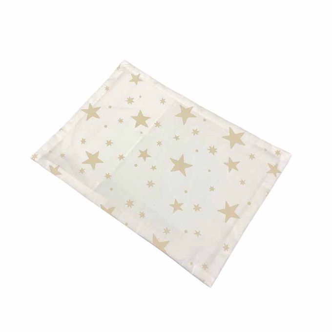 akachan honpo - 迷你棉被7件組-自然 星星-米白色