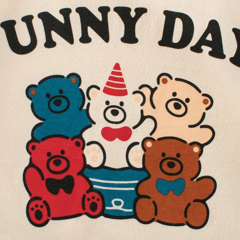 純棉短袖上衣-FUNNY DAY-杏色