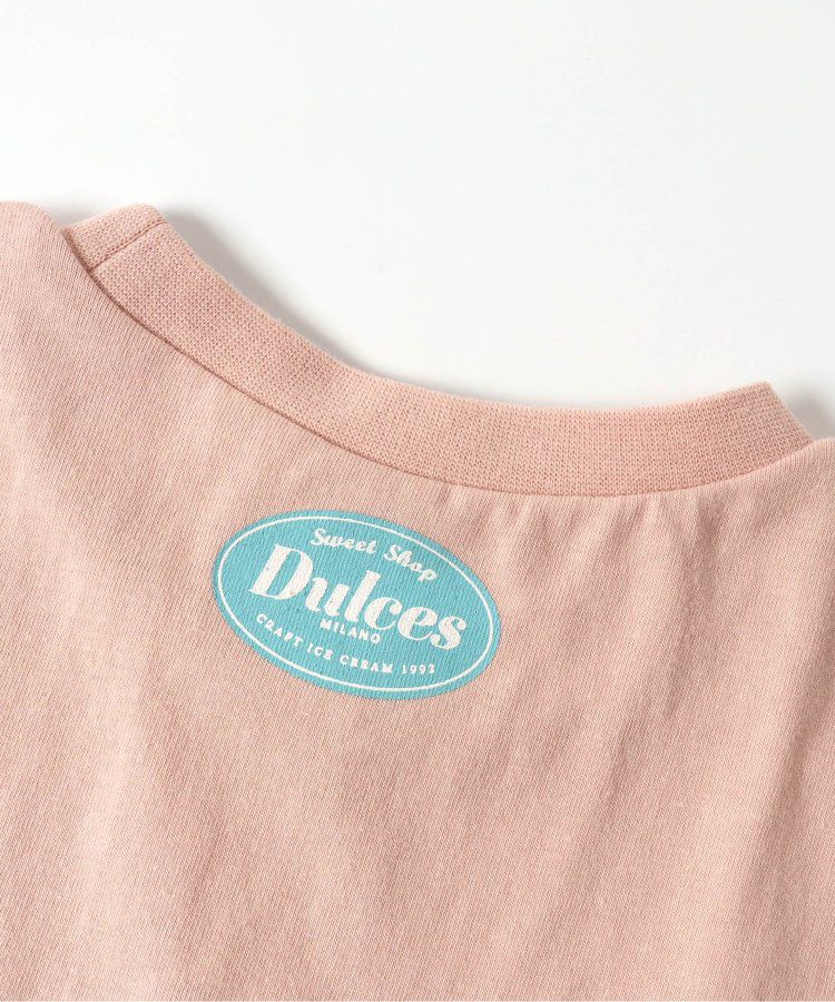 日本 apres les cours - 夏日印花清爽短袖上衣-三色冰淇淋-橘粉