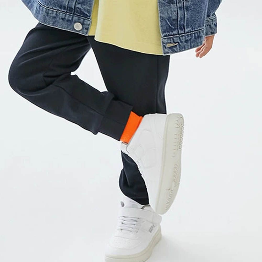 [熱銷定番] 超彈力抗毛球縮口長褲-黑