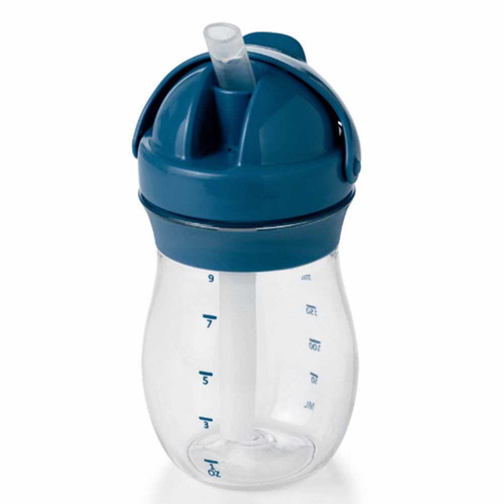 美國 OXO - OXO tot 寶寶啾吸管杯-海軍藍 (250ml)
