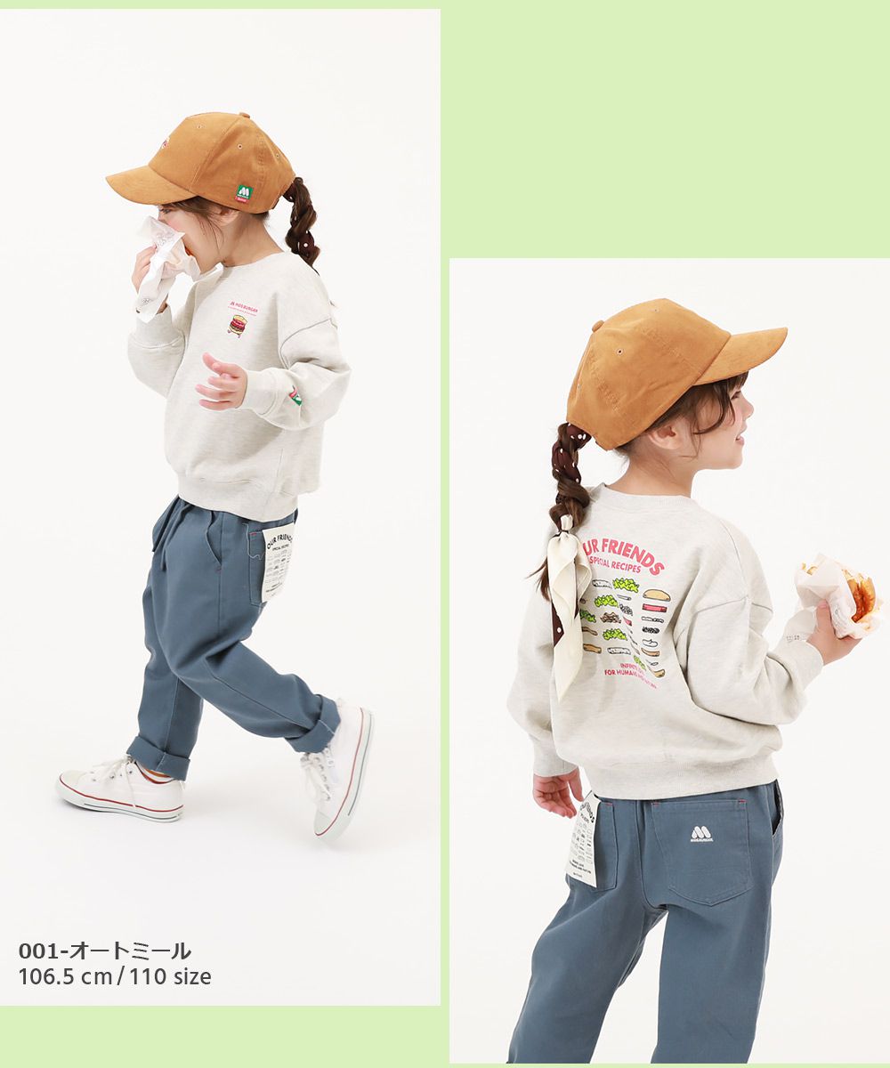 日本 devirock - 聯名限定 抗污材質裏毛長袖上衣(混有機棉)-炭灰