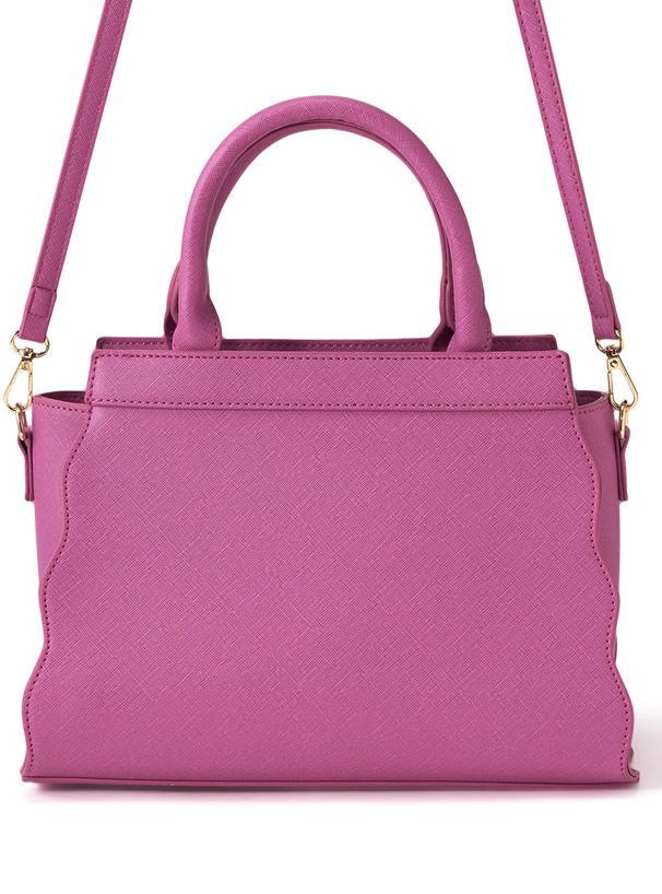 日本 GRL - 2WAY波浪時尚皮質手提包/側背包-天使白