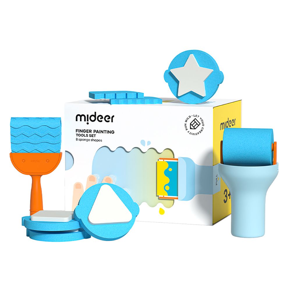 MiDeer - 八件式手指塗鴉工具套組