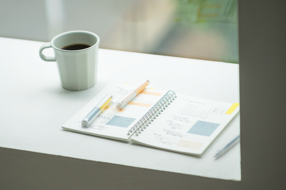 日本文具 Kanmido - LITTRO 便攜筆式口紅便利貼-文青線條-灰