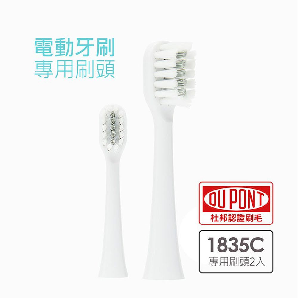 NETTEC - 1835C 電動牙刷專用刷頭(2入)-3組-不包含主機