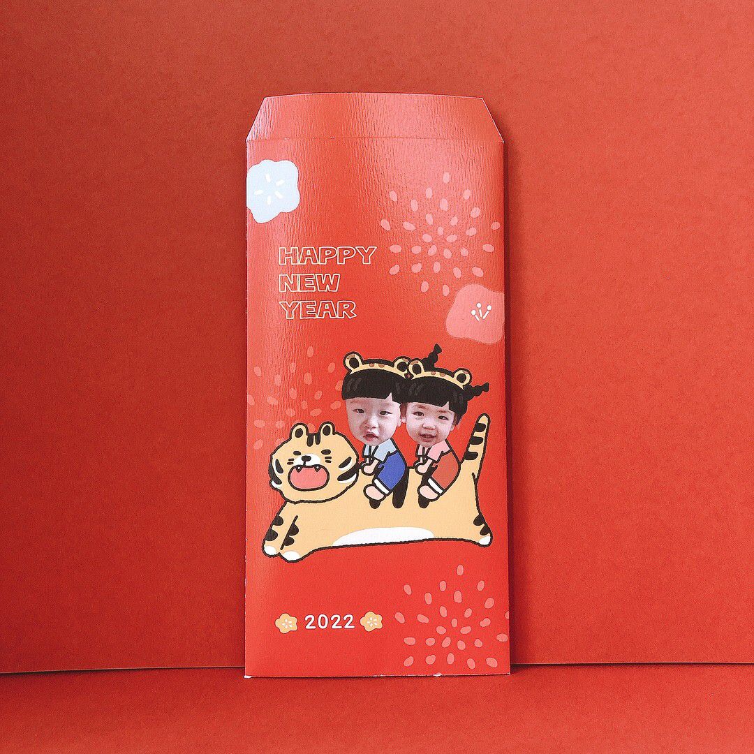 年年.studio - 紅包袋-飛虎騰達(二寶) (H18xW9cm)-7入/袋