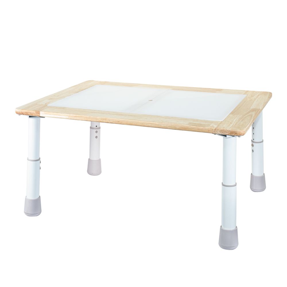 感統遊戲桌(半透光壓克力桌面含1中2小收納盒)