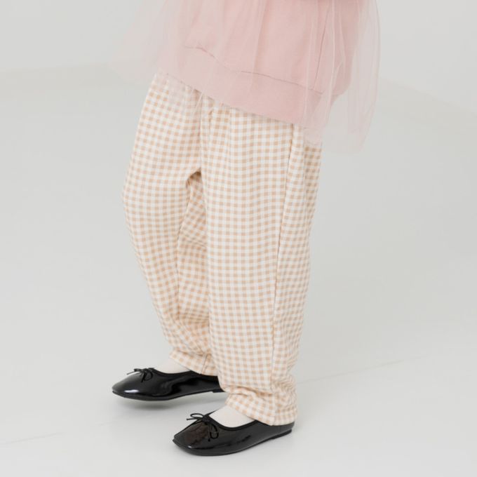 日本 Chil2 - 裏起毛寬鬆版型長褲-豹紋-白