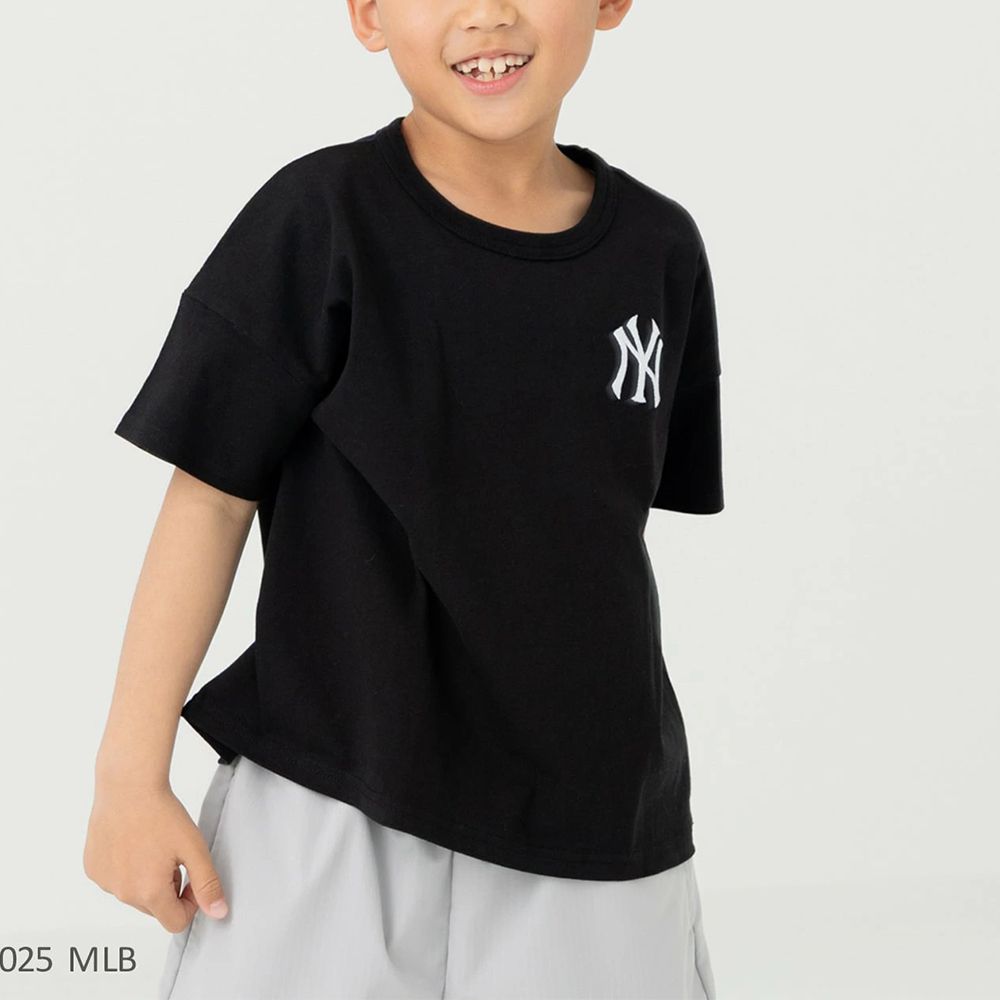 MLB聯名 純棉短袖上衣-紐約洋基-黑