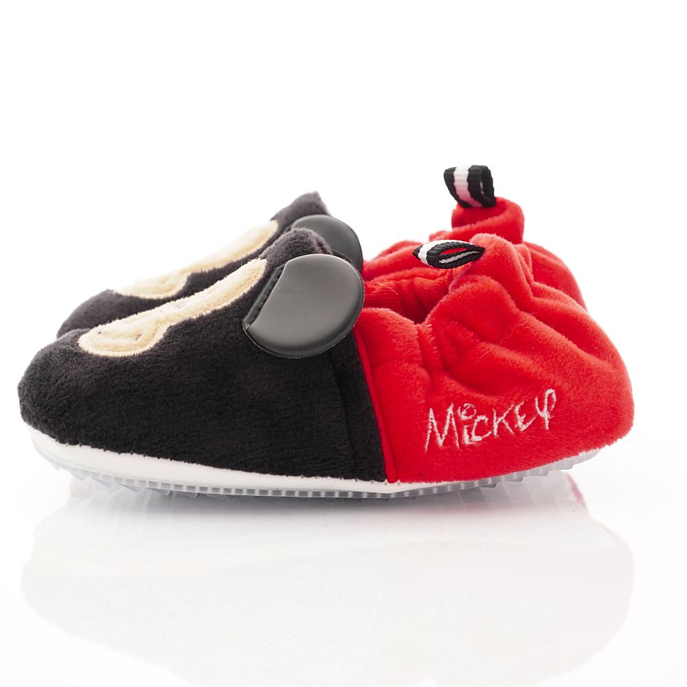Disney 迪士尼 - 迪士尼童鞋-米奇電繡絨毛學步鞋款 (寶寶段)-黑紅