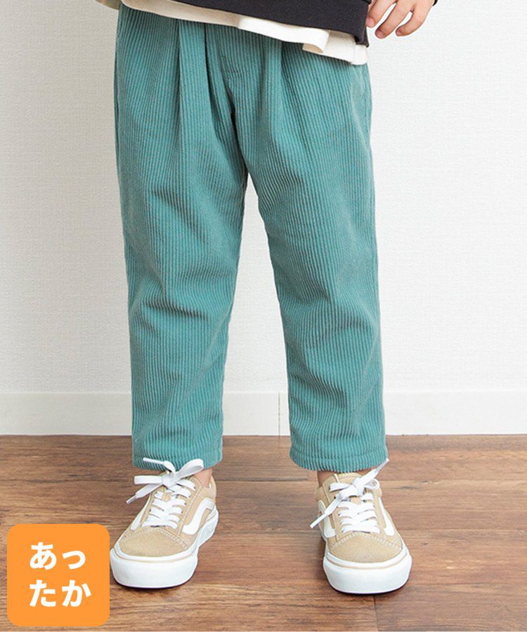 日本 BREEZE - 燈芯絨裏起毛保暖長褲-粉紅