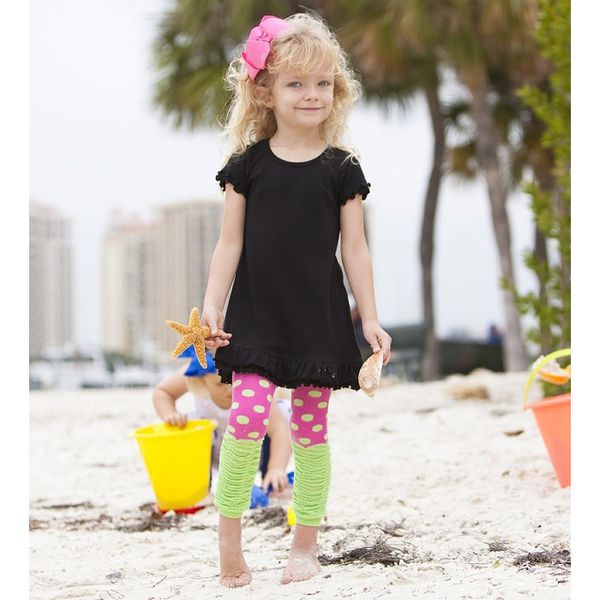 美國 juDanzy - 內搭褲襪-桃紅/綠點點