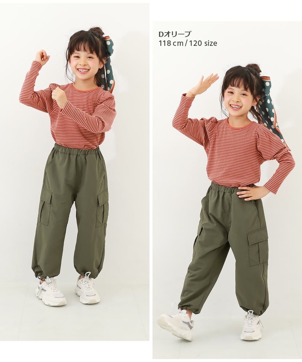 日本 devirock - 大口袋抽繩工裝風定番長褲-黑