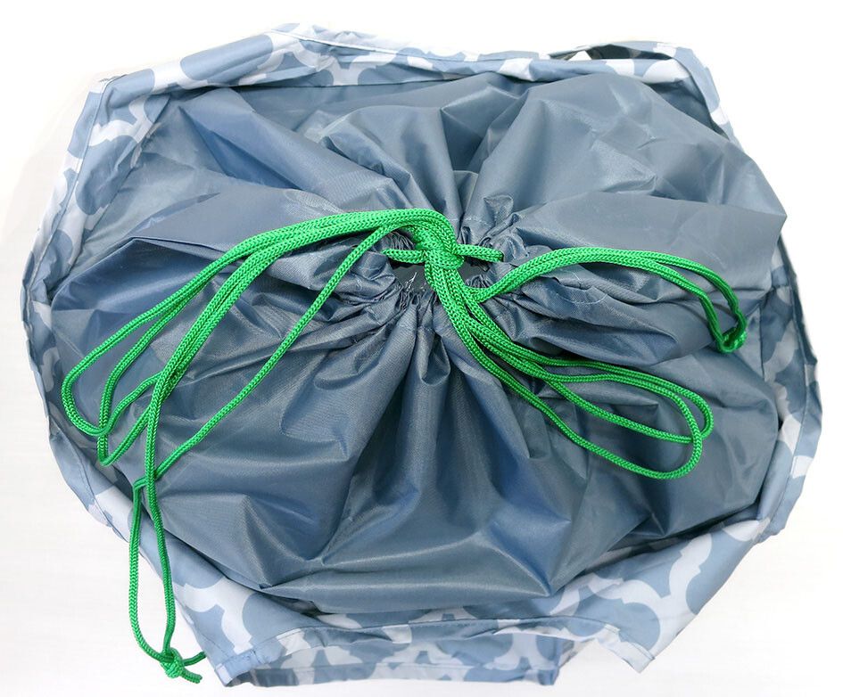 日本代購 - 超大容量保冷購物袋(可折疊收納)-英文線條-石英粉-24L/耐重15kg