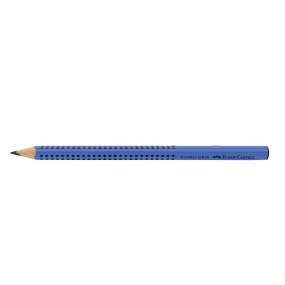 輝柏 FABER-CASTELL - 大三角粗芯鉛筆B -5~7歲-藍色-盒裝12入