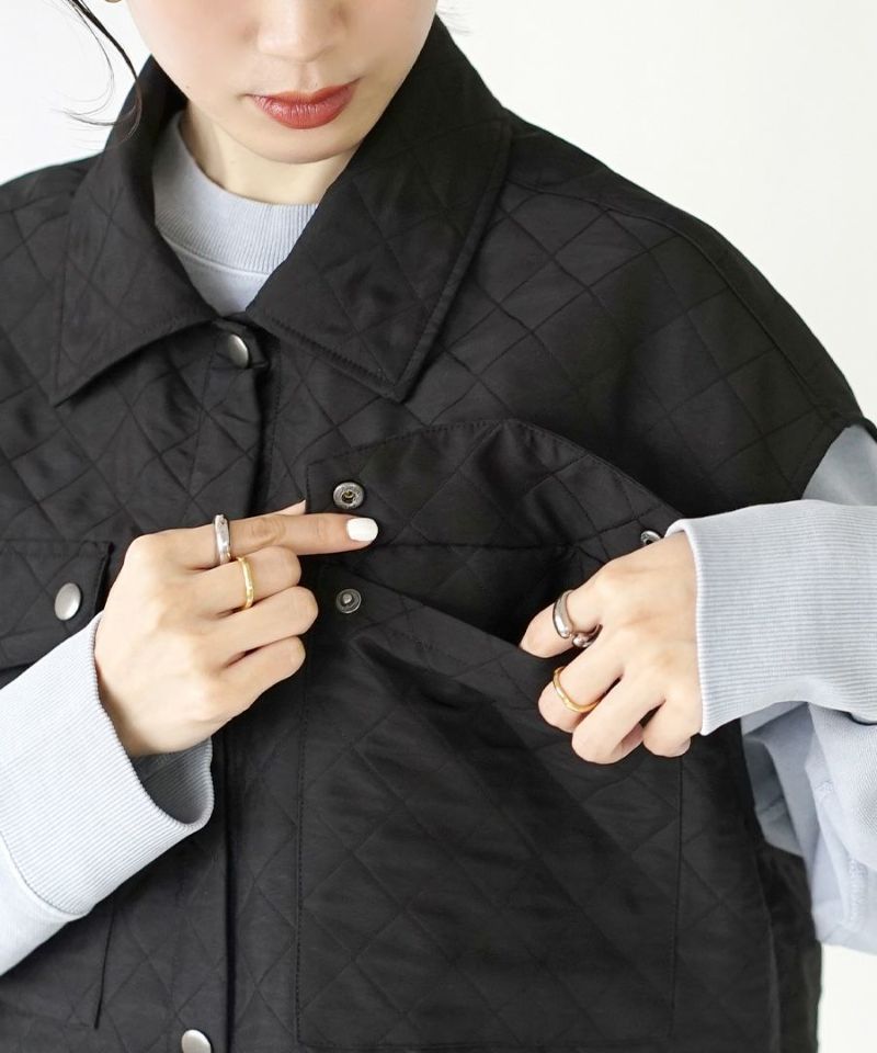 日本 zootie - 絎縫率性多口袋穿搭背心-米白