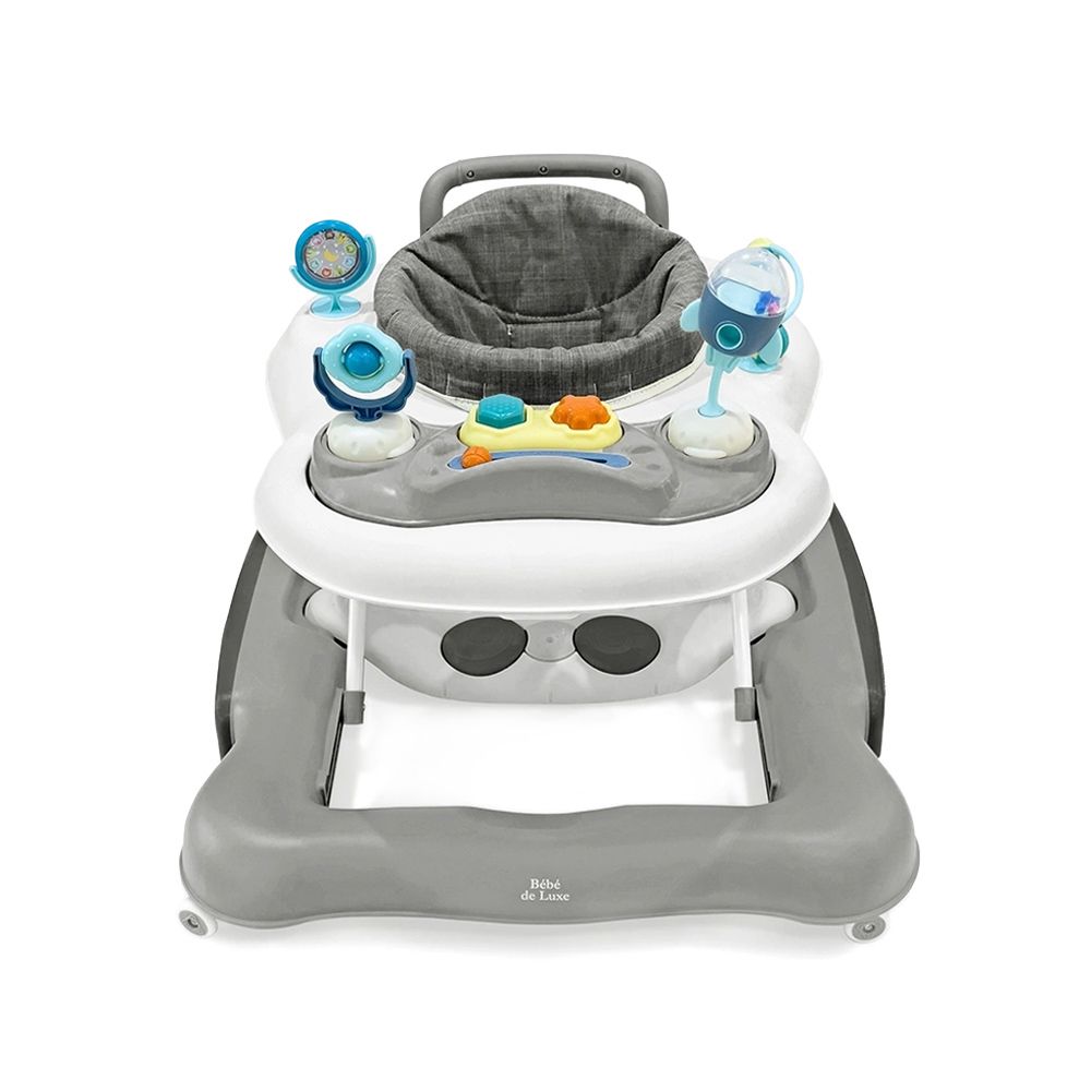 五合一嬰幼兒學步車(附玩具)-灰色