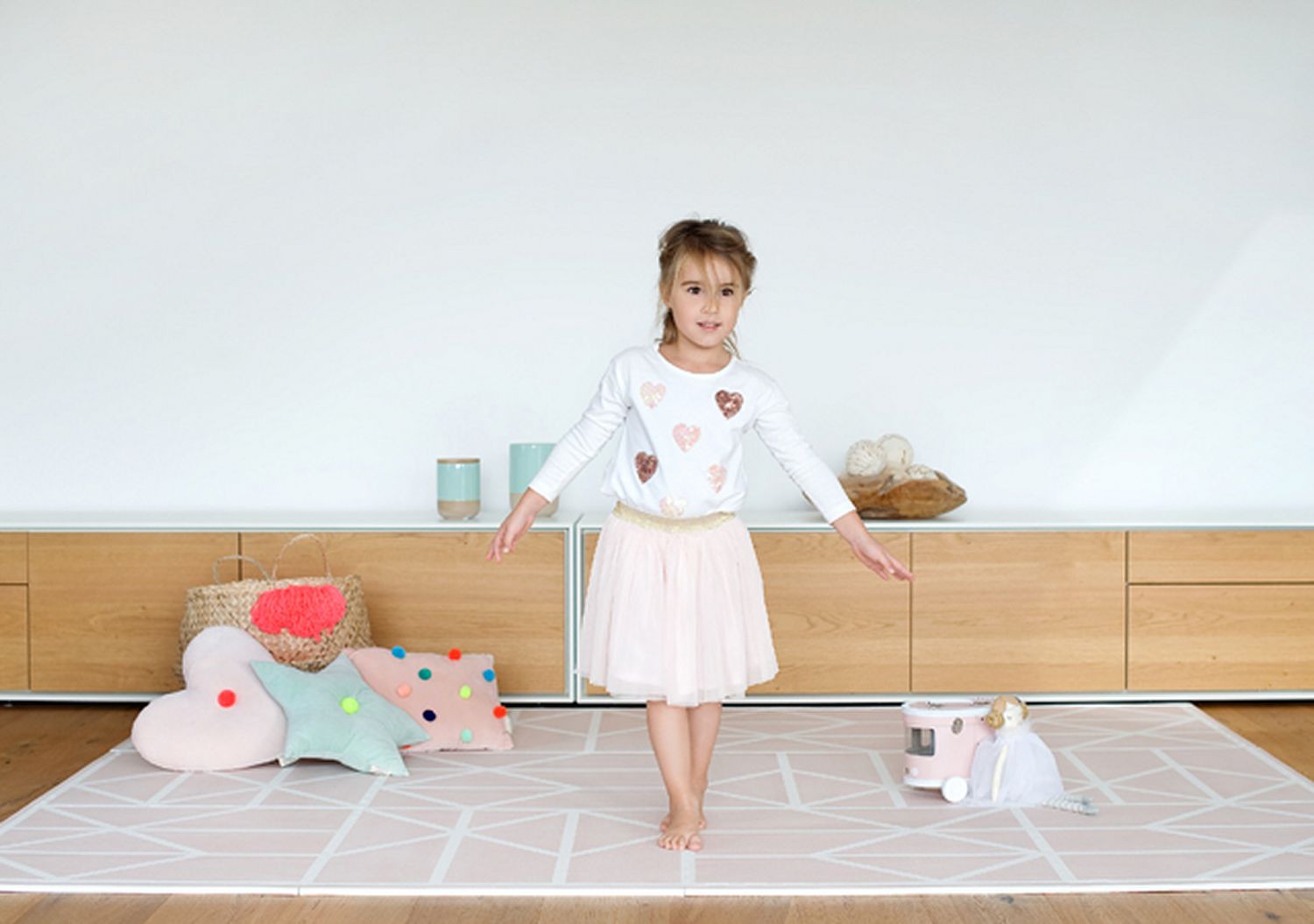 德國 toddlekind - 北歐風系列遊戲地墊-裸膚米-一組6片