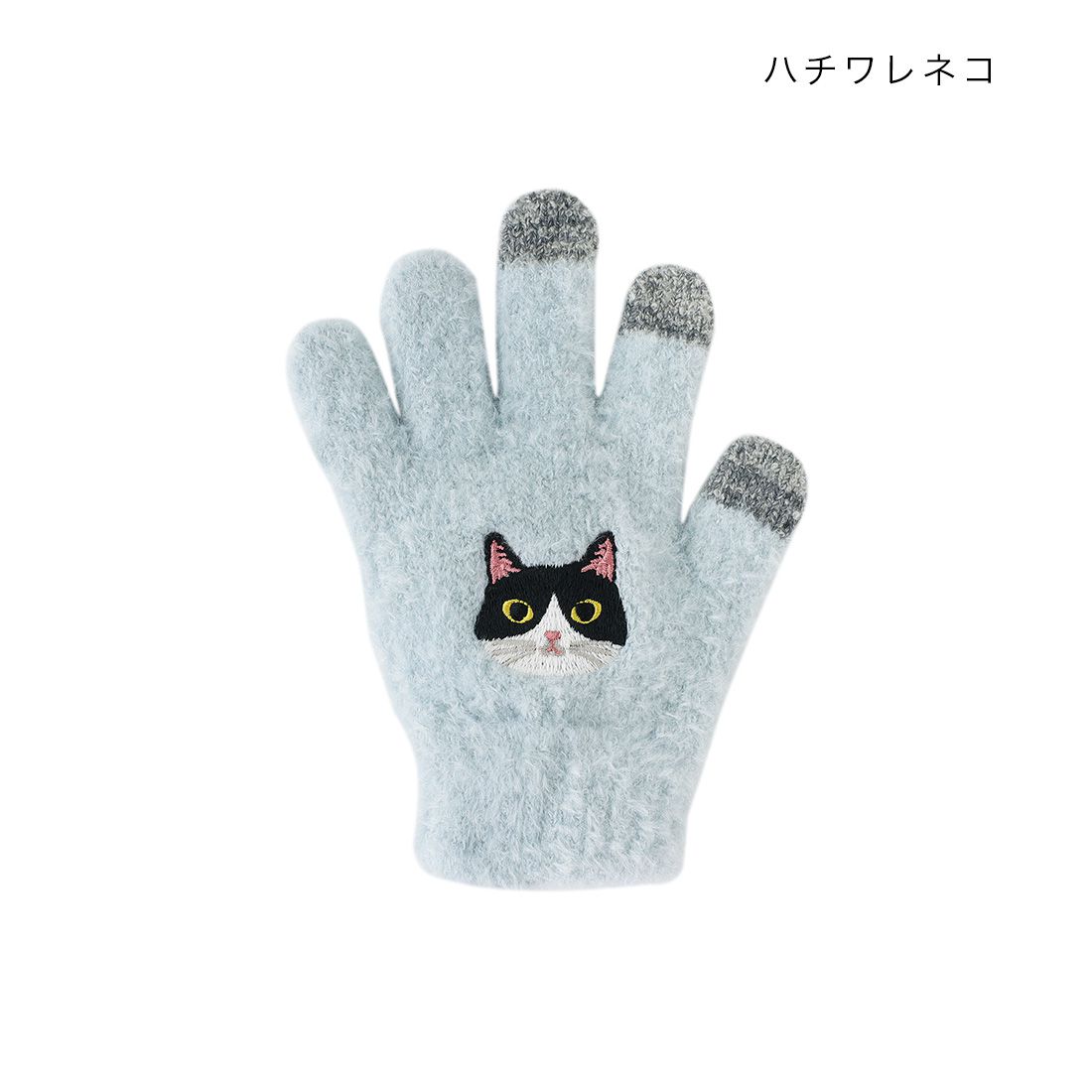 日本 TOMO - 兒童可觸控短絨保暖手套-豹貓-米杏