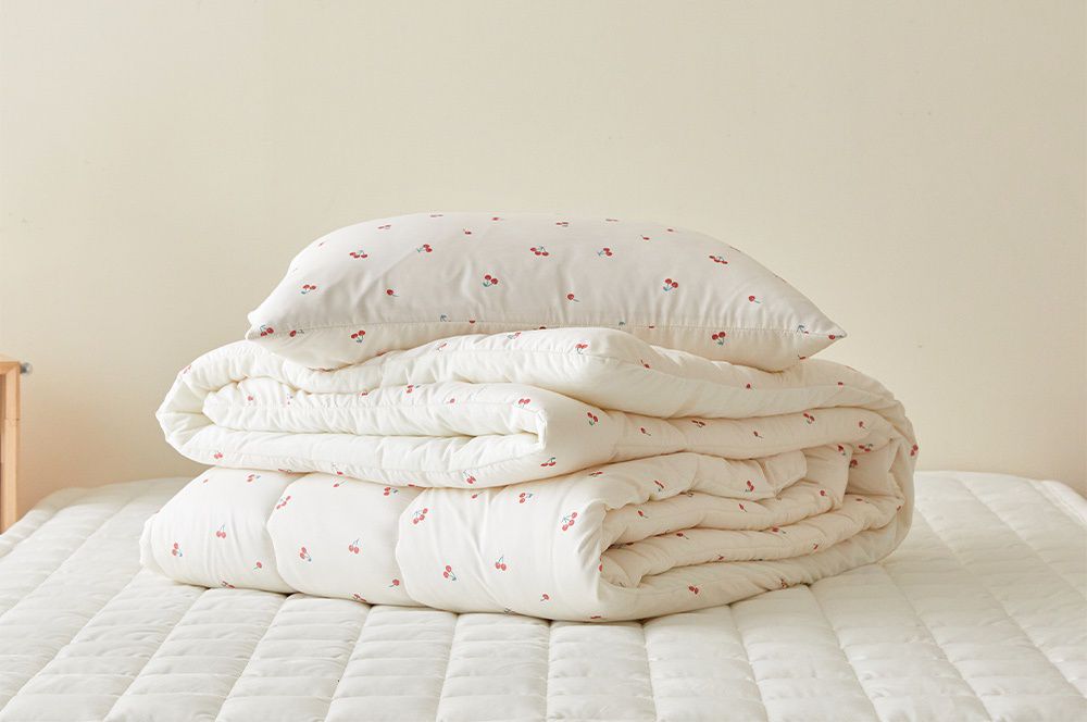 韓國 Maatila - 可水洗超細纖維棉花糖棉被-甜心櫻桃