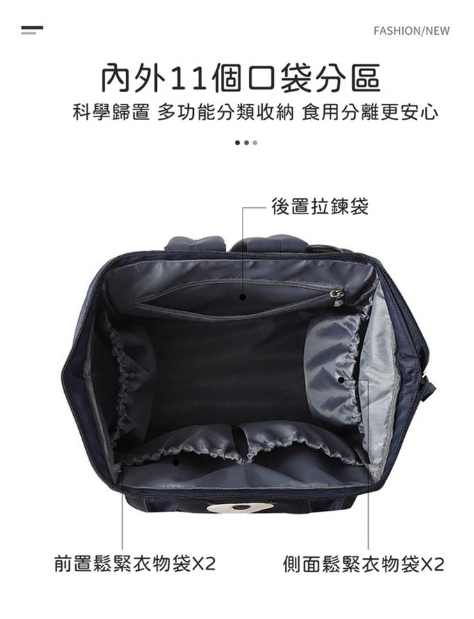 insular 茵秀麗 - 多功能防水媽媽包 後背包(送隔尿墊 濕物袋 推車掛帶三配件)-咖啡小猴