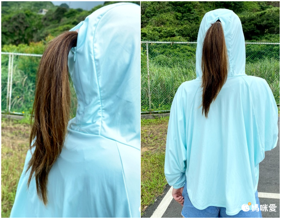 抗UV輕薄防曬連帽外套-寬鬆版-薰衣草紫-無logo
