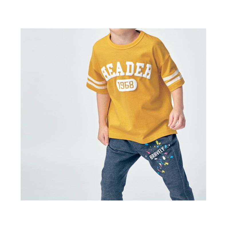 日本千趣會 - GITA 天竺棉短袖上衣-BAFF-紫x灰杏