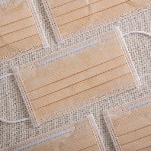 成人平面醫用口罩-香草奶 (約9.5cm x 17.5cm)-50入
