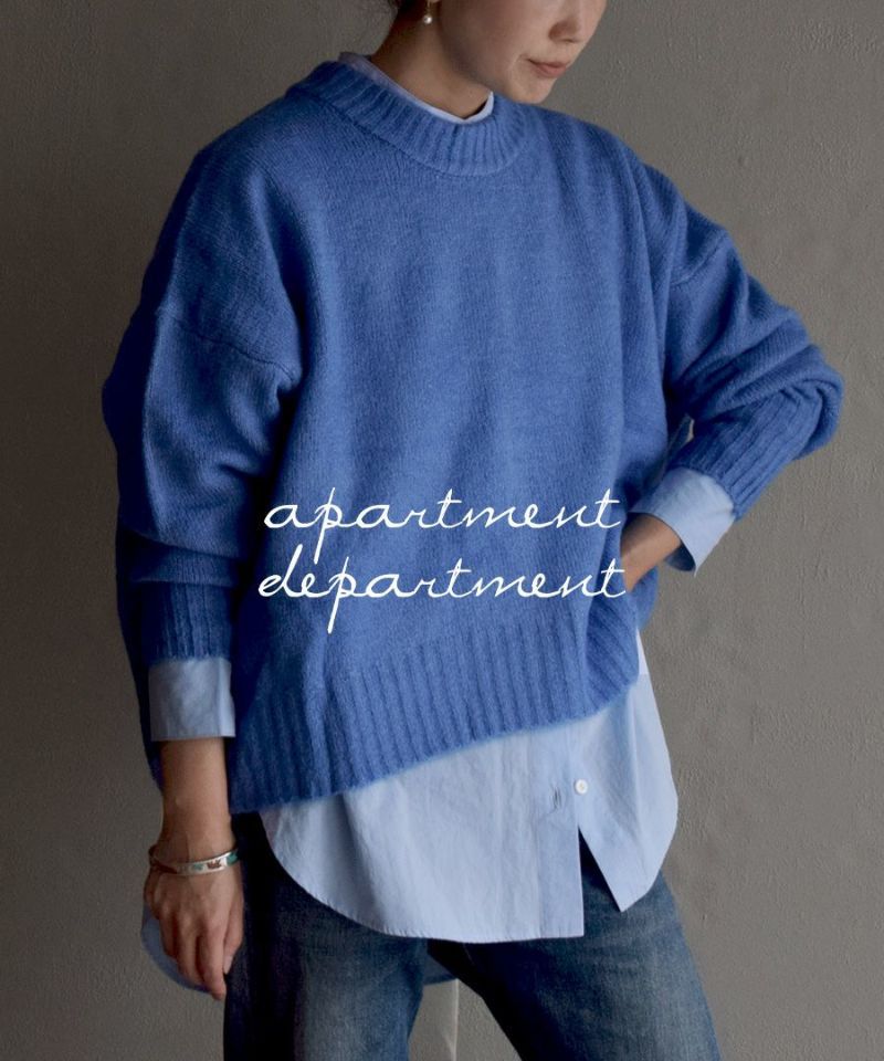 日本 zootie - 柔軟圓領短版針織毛衣-咖啡牛奶