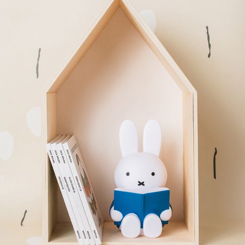 Miffy-MIFFY米菲兔商店 - Miffy 米菲兔閱讀公仔存錢筒-中號-藍色