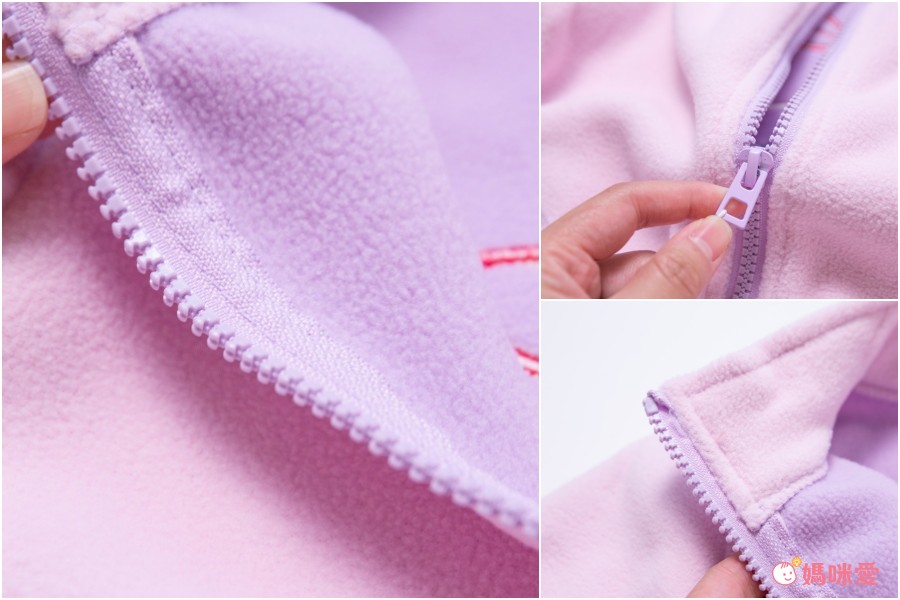 MAMDADKIDS - 搖粒絨保暖外套-小熊-粉色