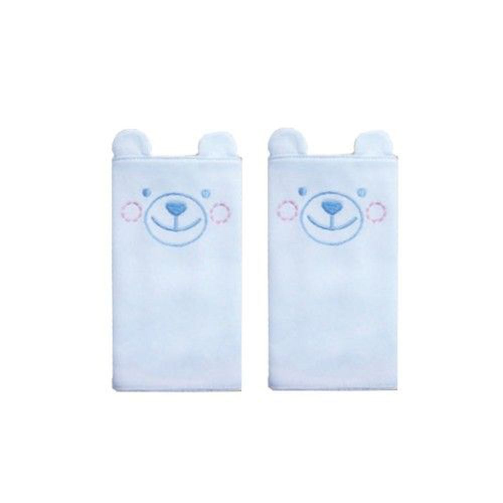 Edenswear 伊登詩 - 鋅健康抗敏系列-嬰兒抗菌造型背帶口水巾-淺藍熊 (FREE)