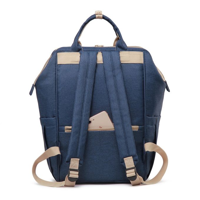 Heine 海恩 - WIN-182多功能媽媽包 後背包 防潑水背包 流行女包 育兒包 待產包-藏藍色