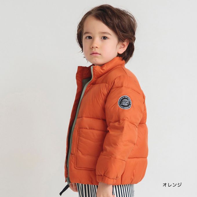 日本 BRANSHES - 酷帥又保暖輕盈鋪棉外套-軍綠x棕