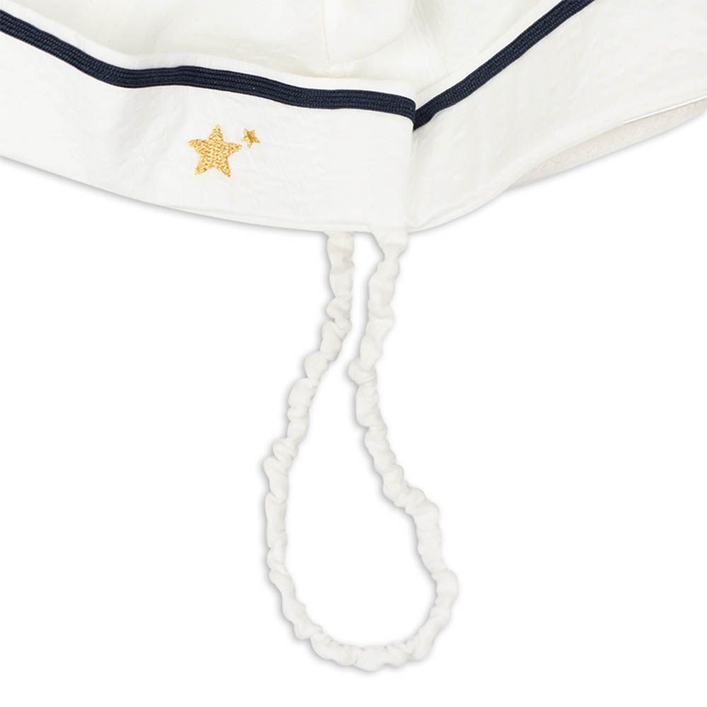 嬰幼兒海軍帽-小熊耳朵-米白色-日本製