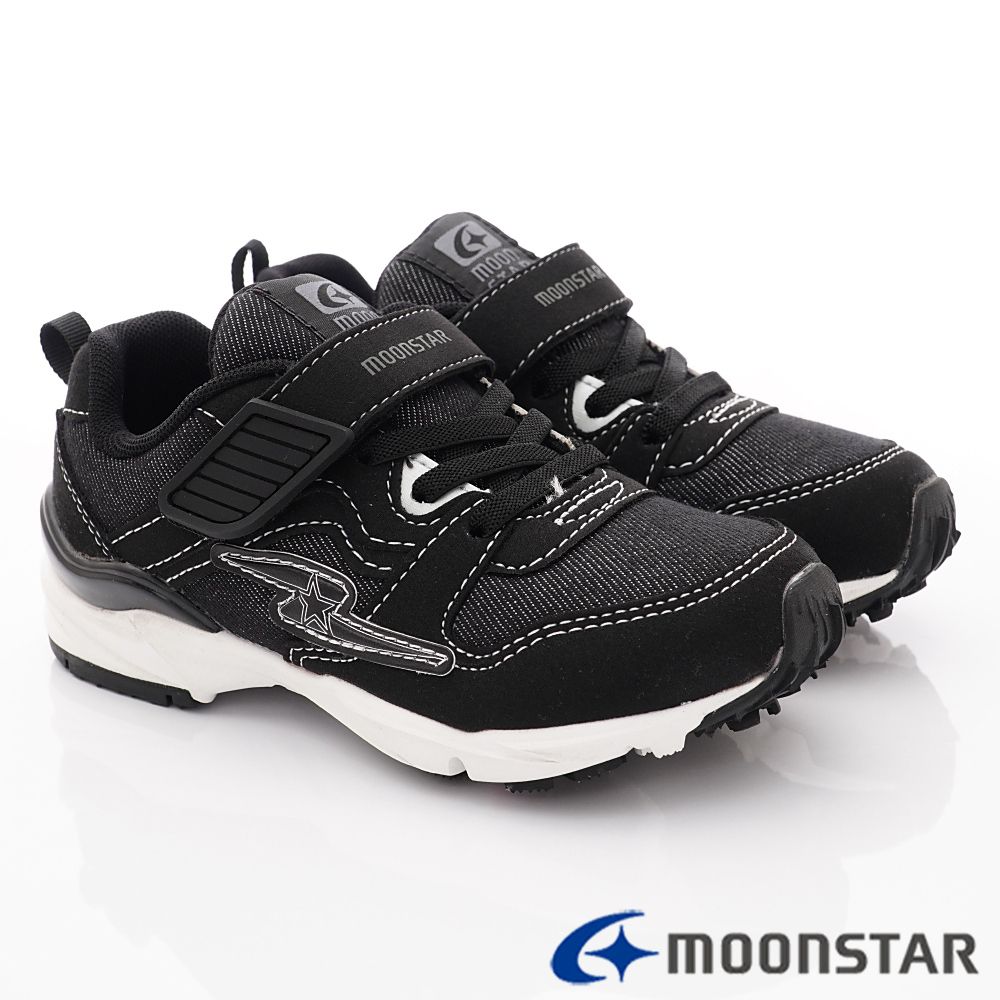 Moonstar日本月星 - 2E機能行銷主打款(中大童段)-黑