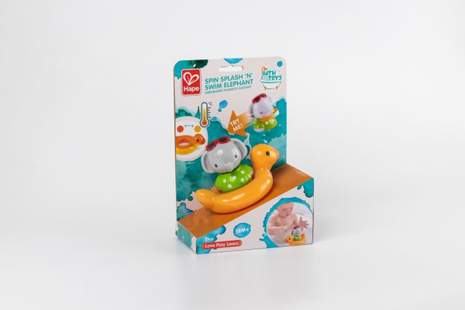 德國 Hape - 小象轉轉樂洗澡戲水玩具