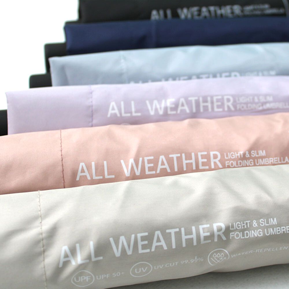 日本中谷 - 抗UV 輕量折疊傘/晴雨兩用傘-簡約黑 (傘骨55cm)