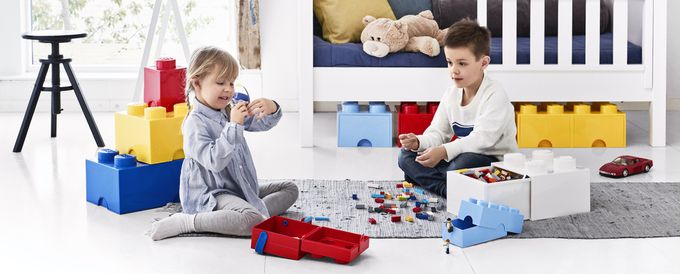 Room Copenhagen - 樂高 LEGO® 外出攜帶盒(多色可選) (紅色)