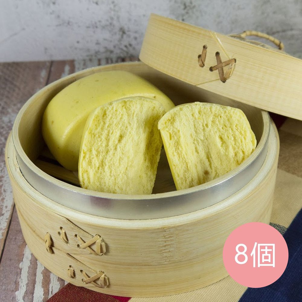 艾酷奇 - 南瓜有機豆漿饅頭-(8入/袋)-(全素)-70g±5%