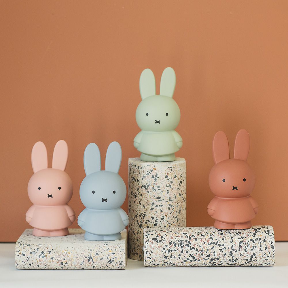 Miffy米菲兔莫蘭迪公仔存錢筒(中號)-藍綠色
