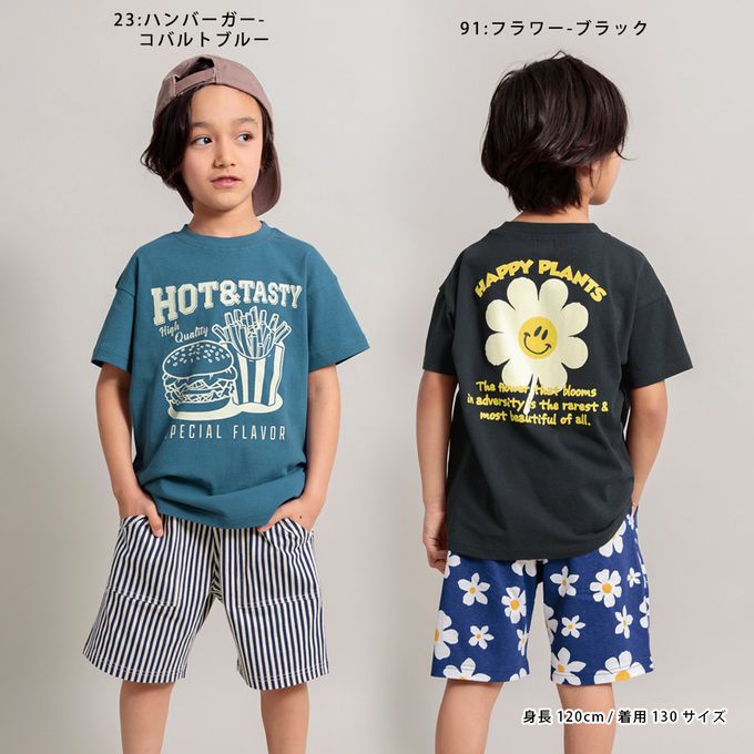 日本 BRANSHES - 純棉美式印花短袖上衣-易開罐果汁-白